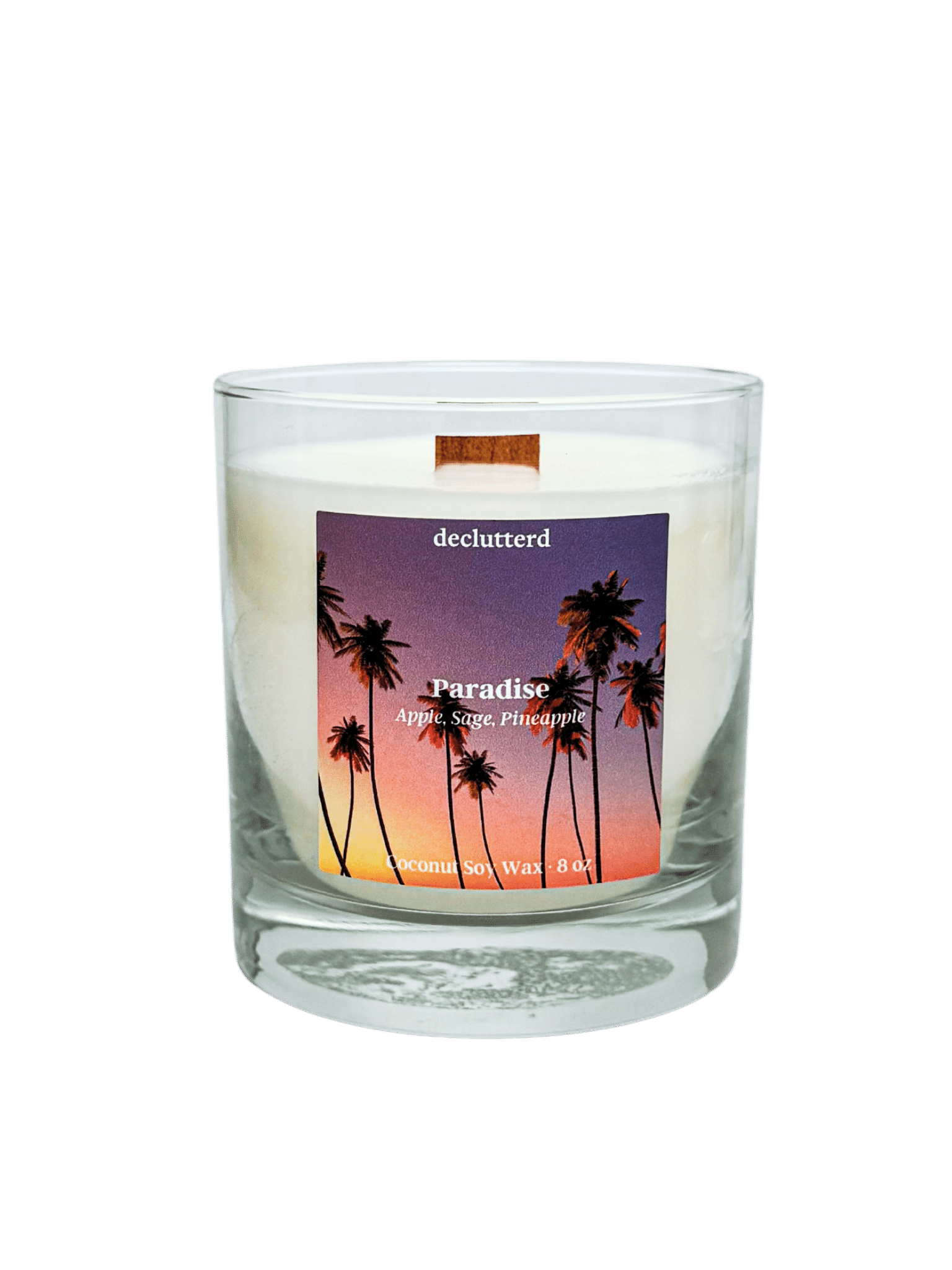 Paradise Wood Wick Candle declutterd