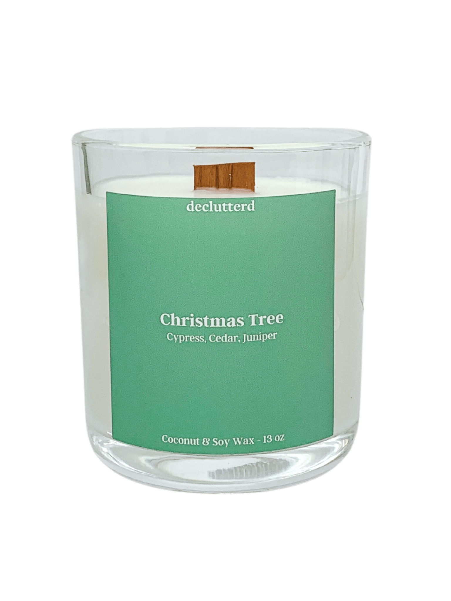 Christmas Tree Wood Wick Candle