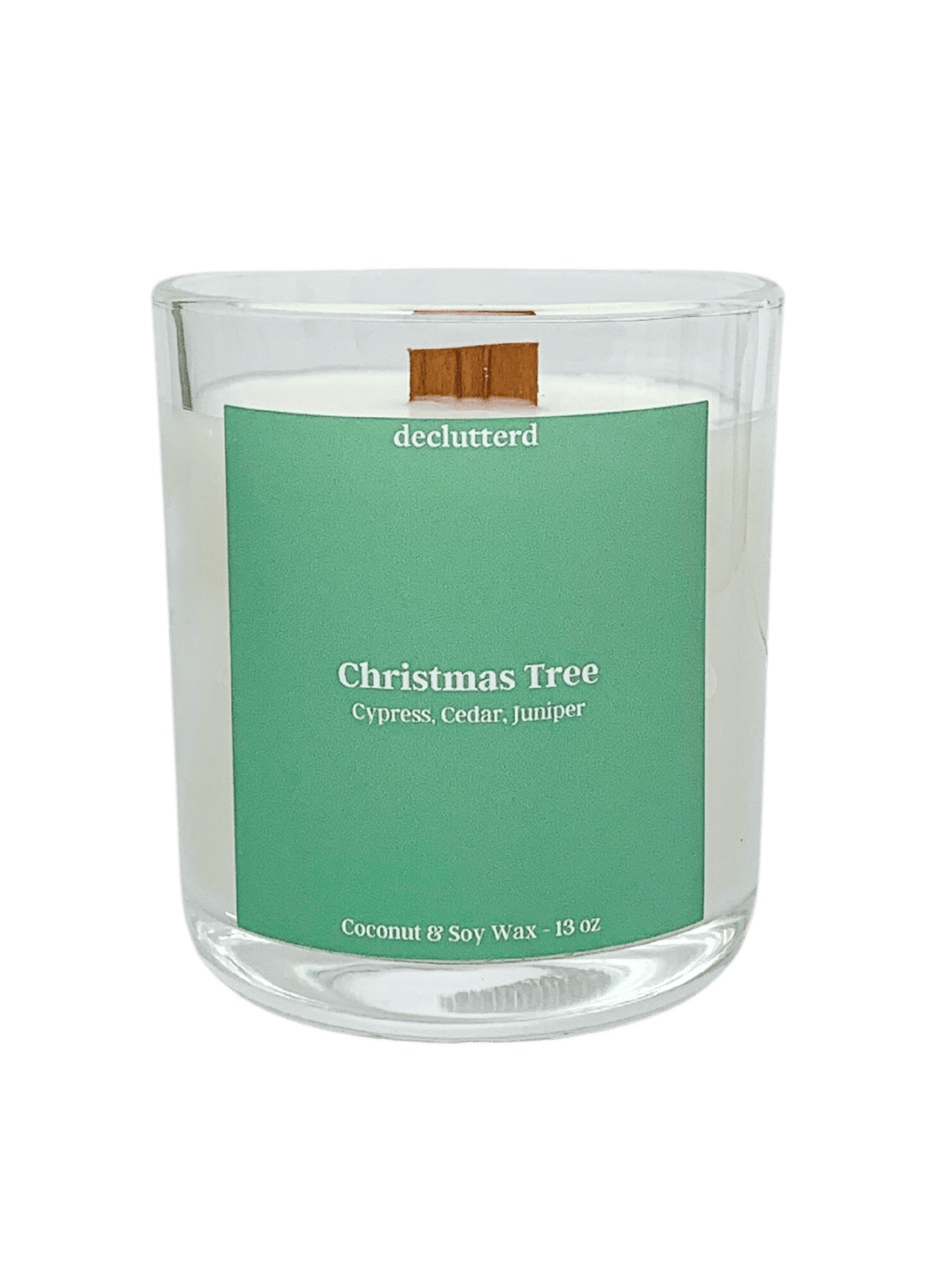 Christmas Tree Wood Wick Candle