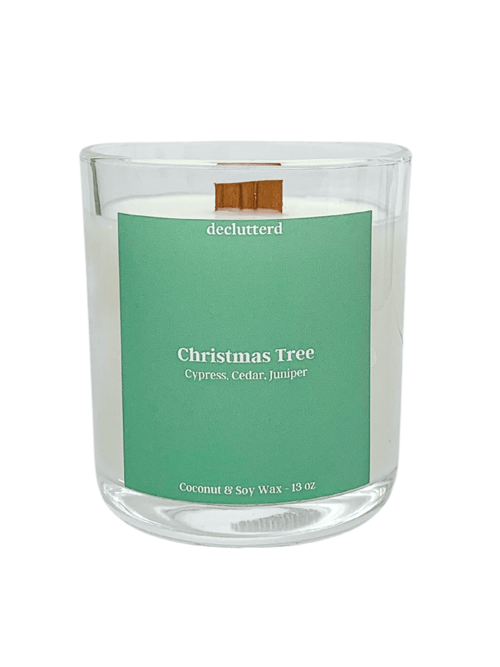 Christmas Tree Wood Wick Candle