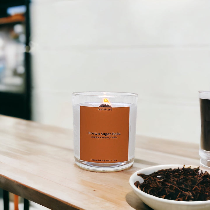 Brown Sugar Boba Wood Wick Candle