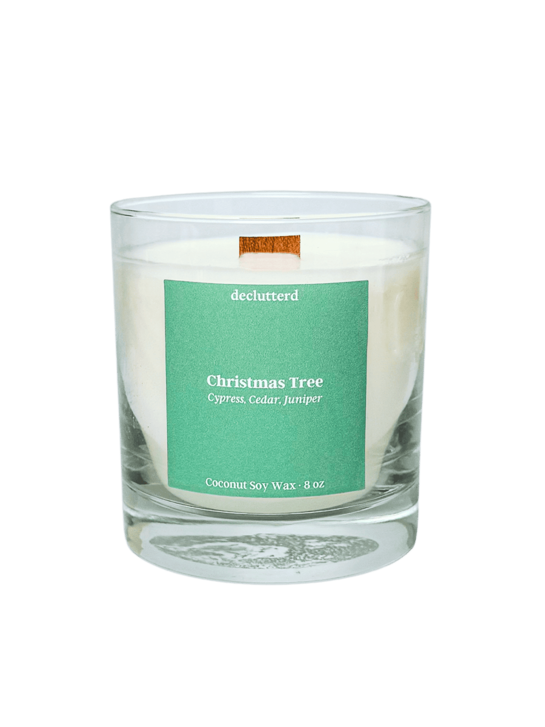 Christmas Tree Wood Wick Candle