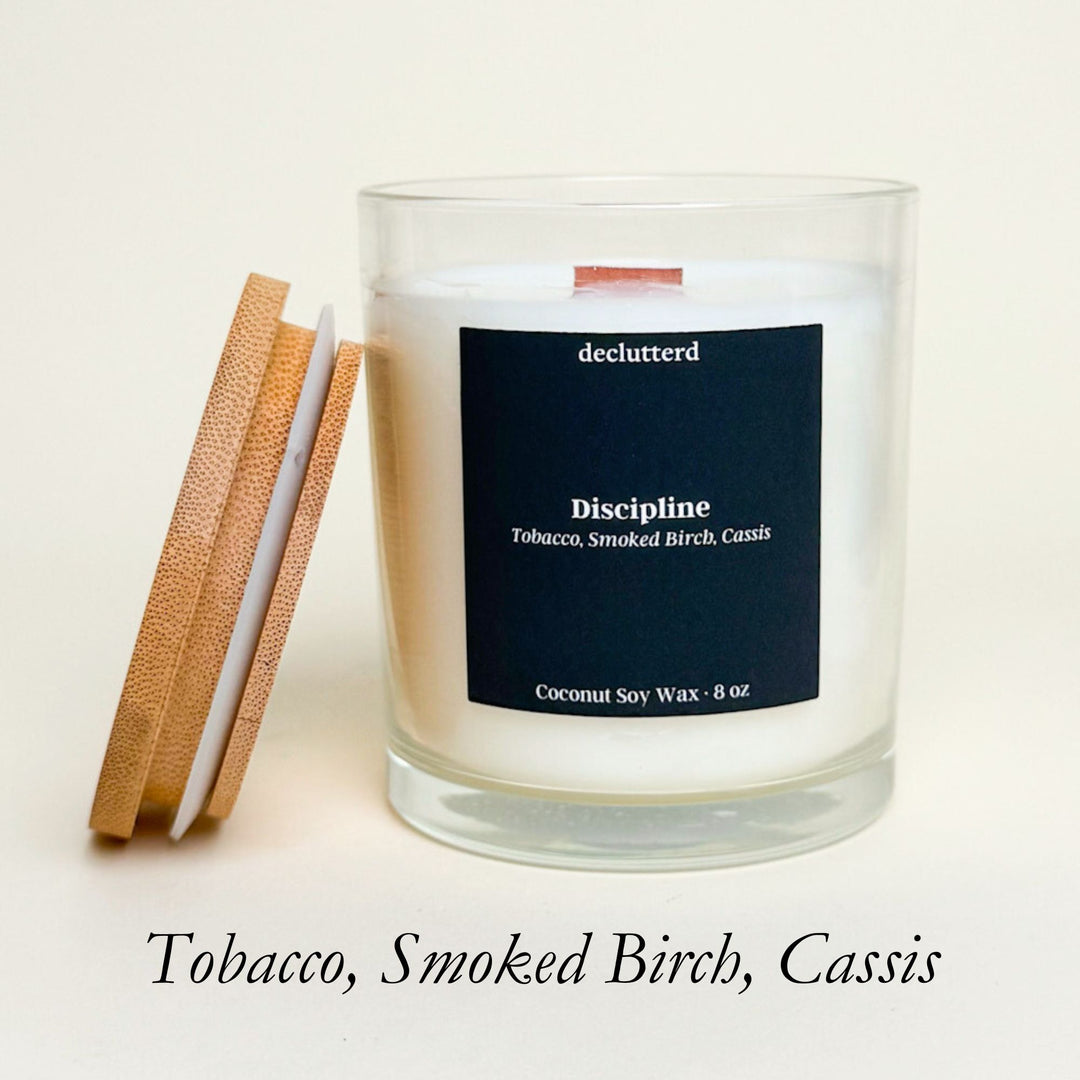 declutterd Candles Wholesale Bulk Wood Wick 8 oz. Wholesale, Events, Galas, etc.