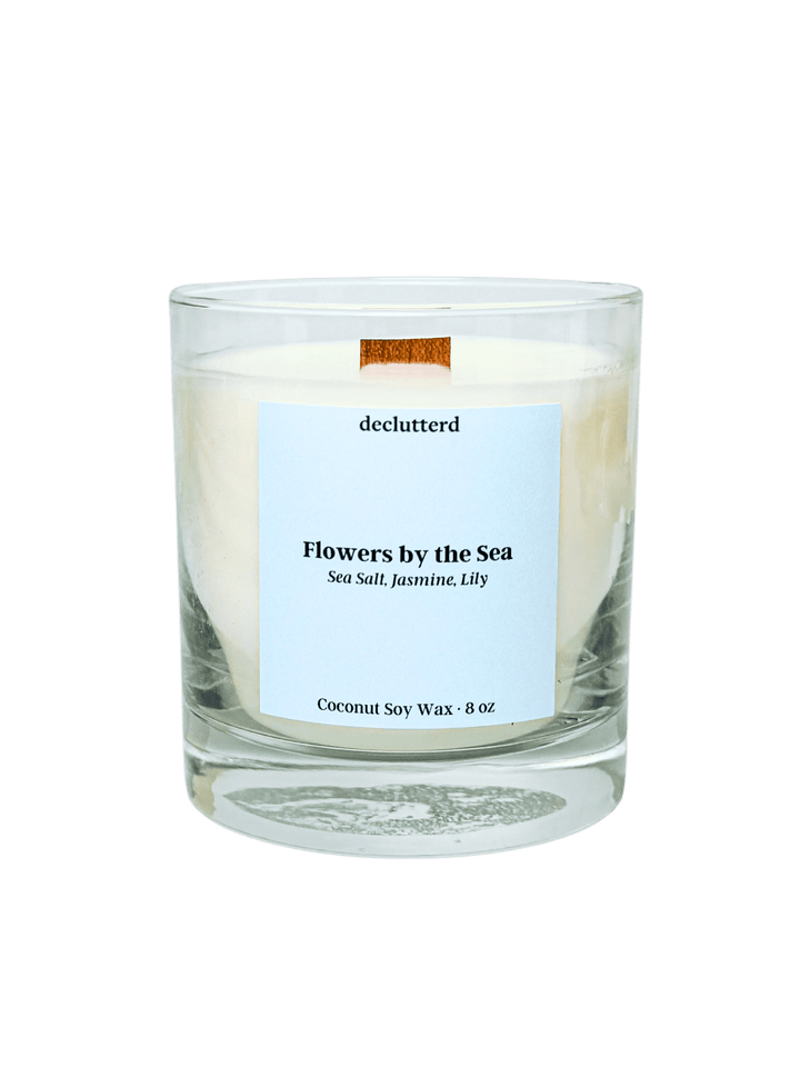Flowers by the Sea Wood Wick Candle