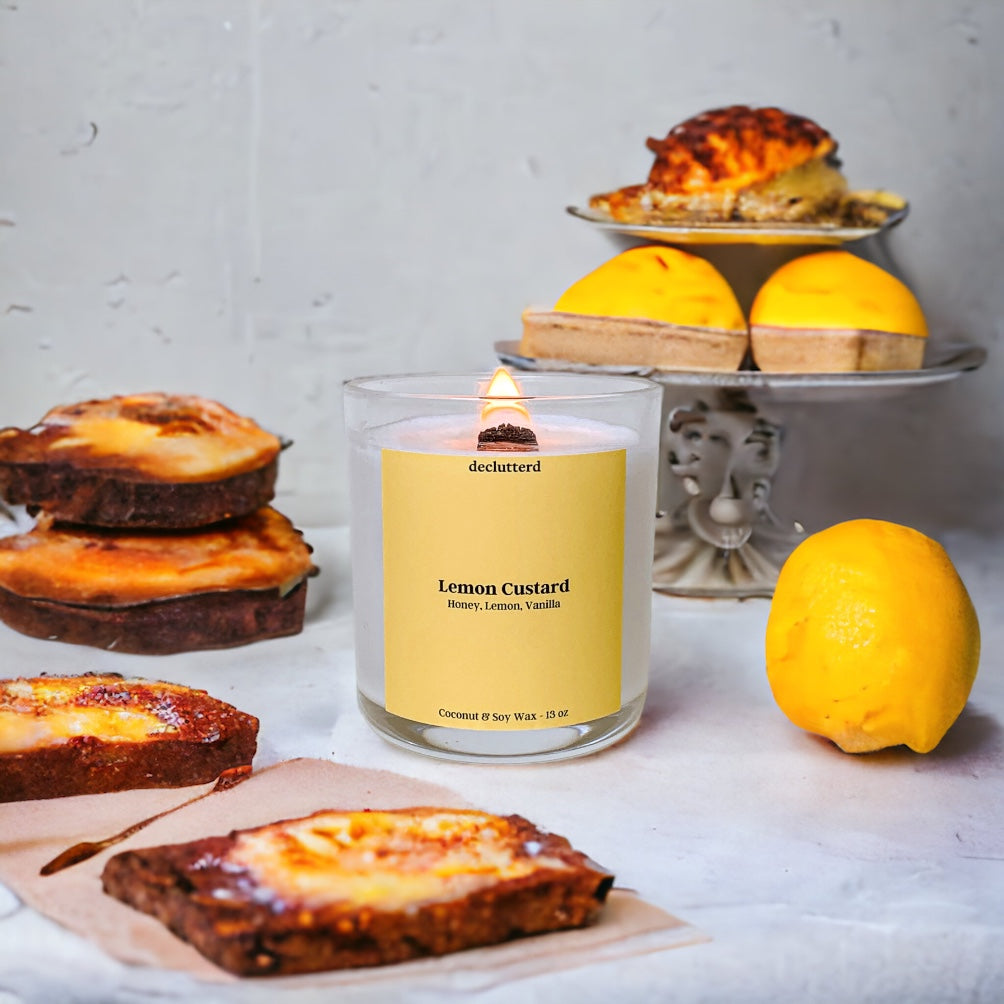 Lemon Custard Wood Wick Candle