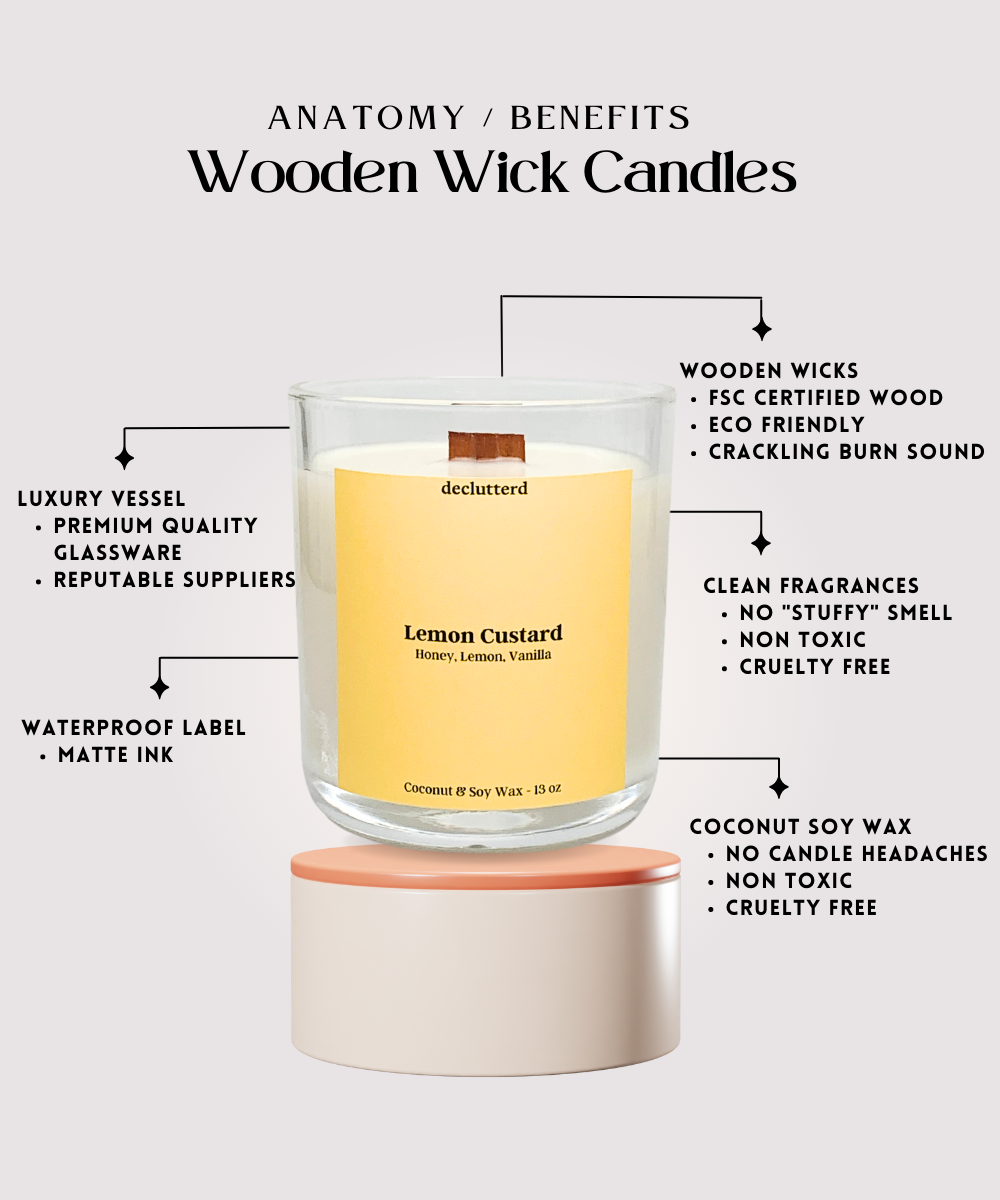 Lemon Custard Wood Wick, Features and Benefits