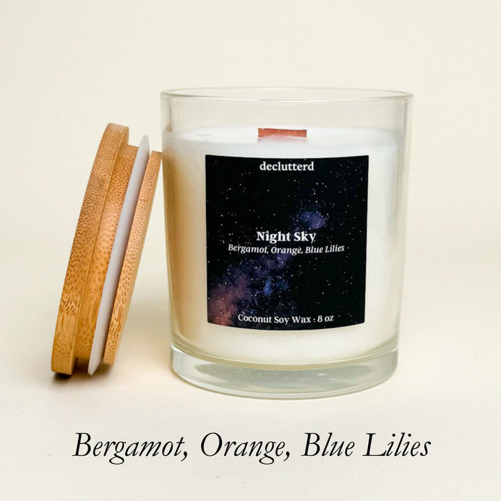 declutterd Candles Wholesale Bulk Wood Wick 8 oz. Wholesale, Events, Galas, etc.