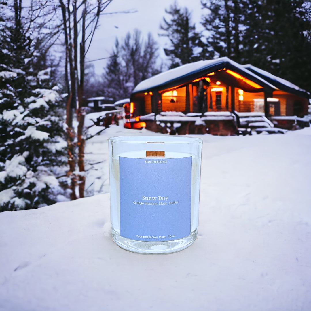Snow Day Wood Wick Candle