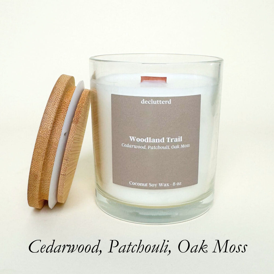 declutterd Candles Wholesale Bulk Wood Wick 8 oz. Wholesale, Events, Galas, etc.